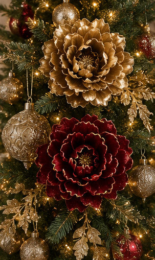 Holiday Peony Clip