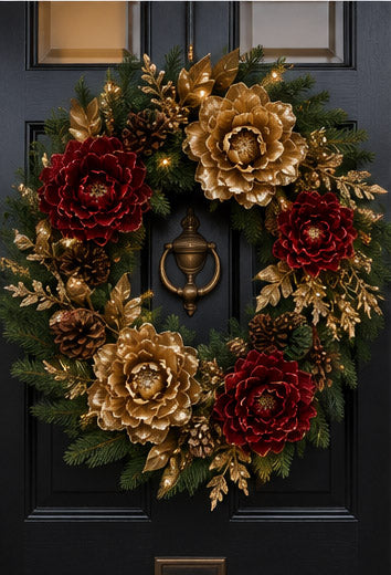 Holiday Peony Clip