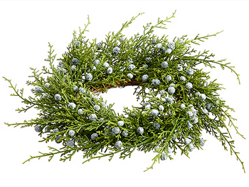 Juniper Candle Wreath
