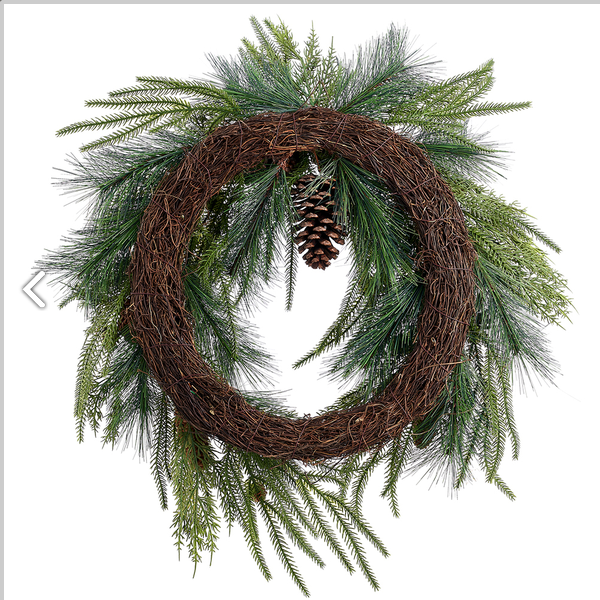 Pinecone Pine Wreath