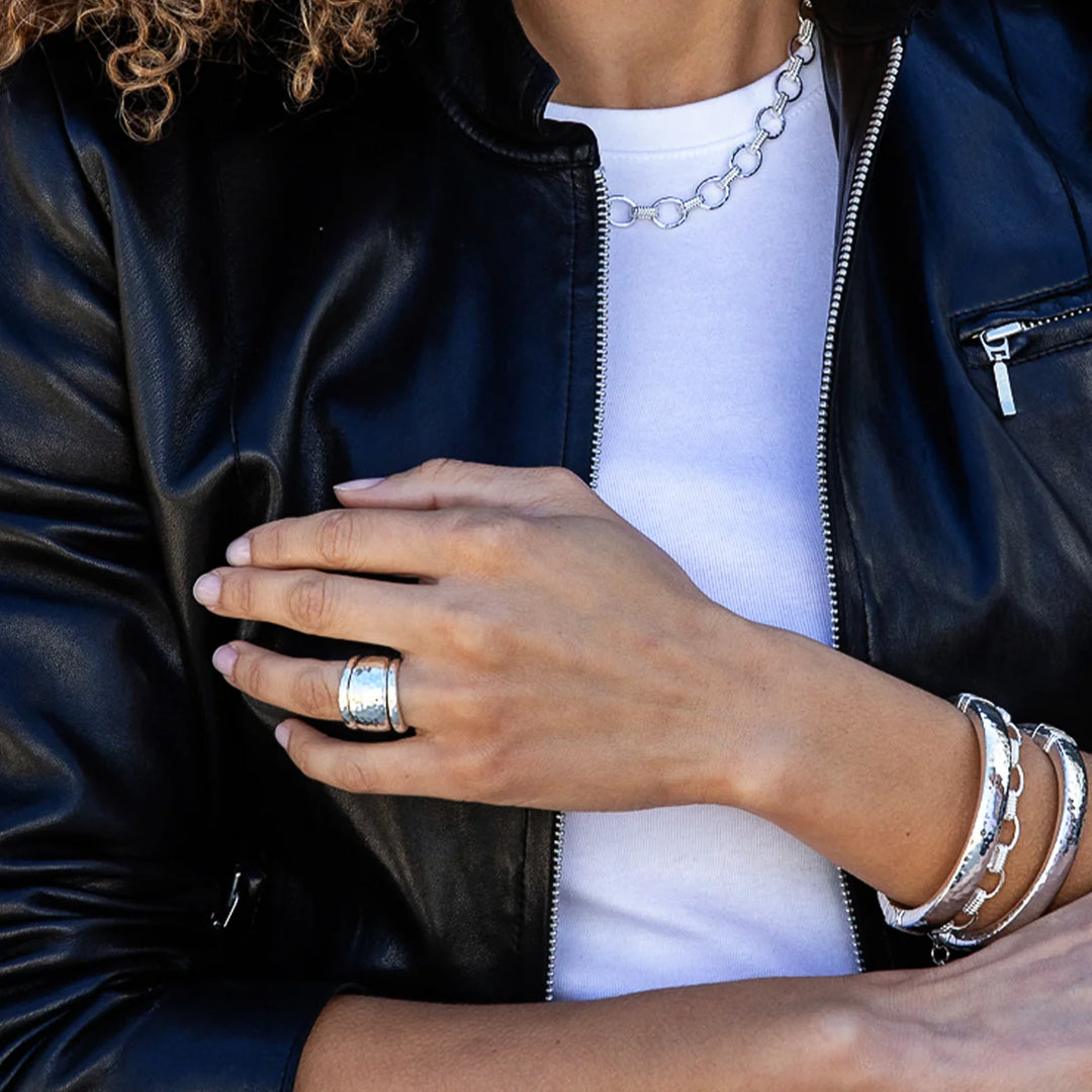 Cleopatra Slice Stacking Ring Set
