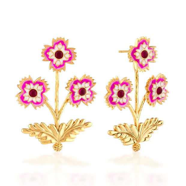 Dianthus Convertible Bouquet Earrings