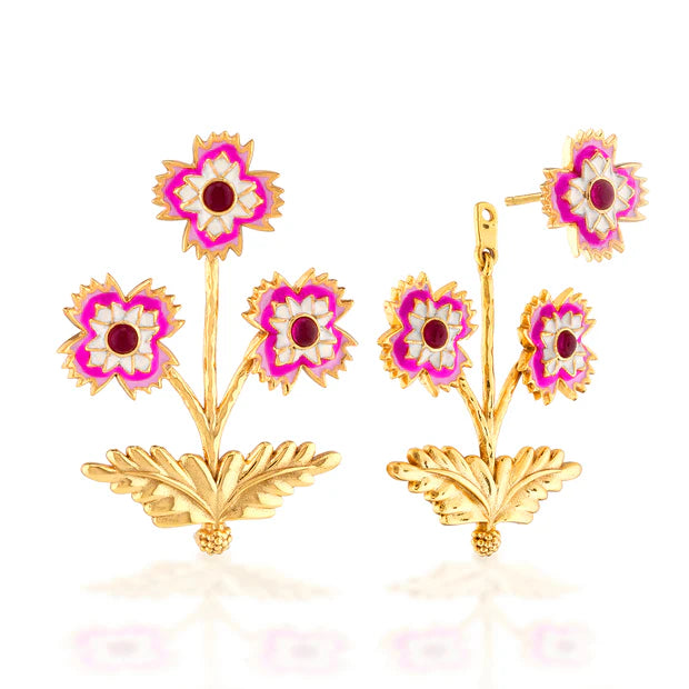 Dianthus Convertible Bouquet Earrings