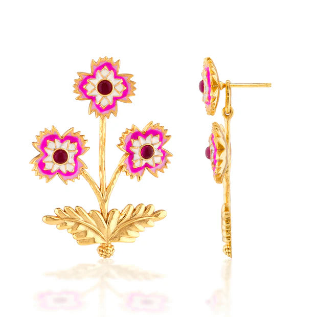 Dianthus Convertible Bouquet Earrings