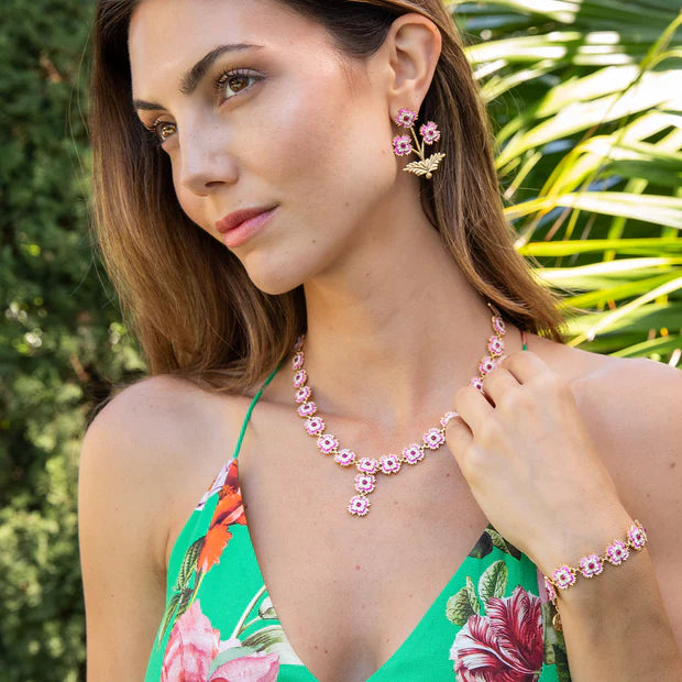 Dianthus Convertible Bouquet Earrings