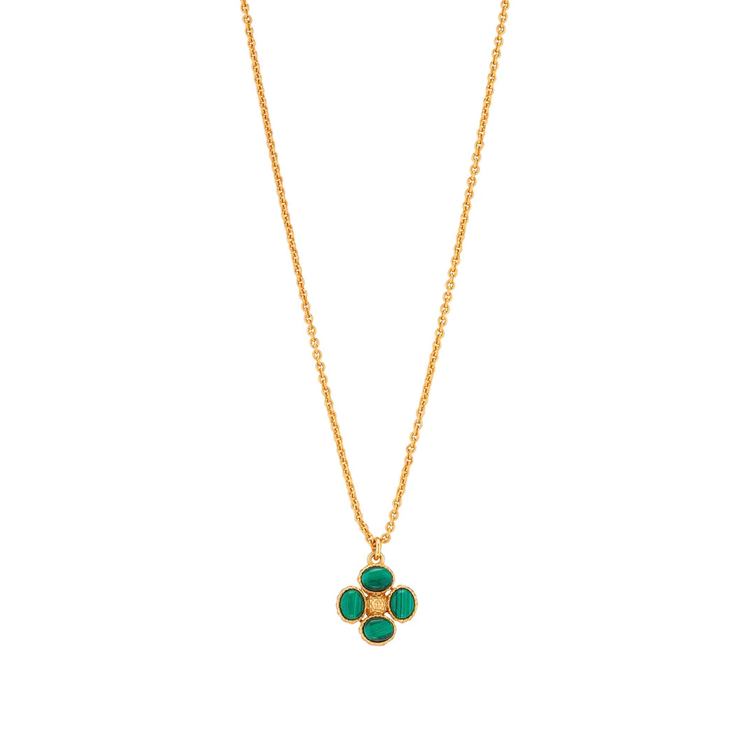 Berry Clover Double Sided Charm Necklace