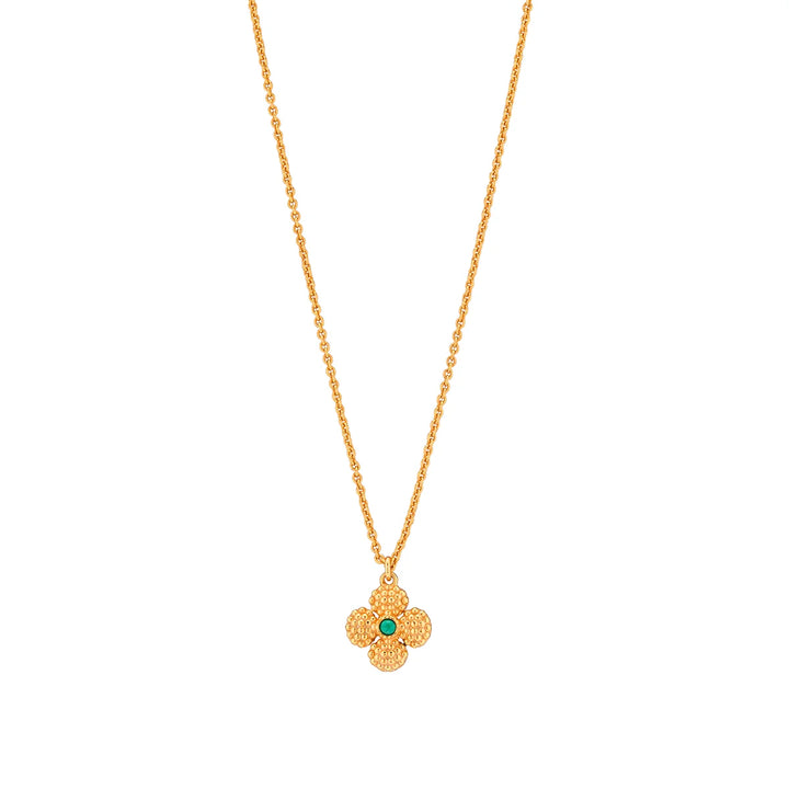 Berry Clover Double Sided Charm Necklace