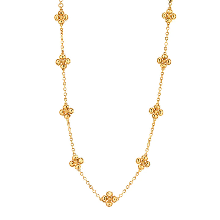 Berry Clover Double Sided Necklace