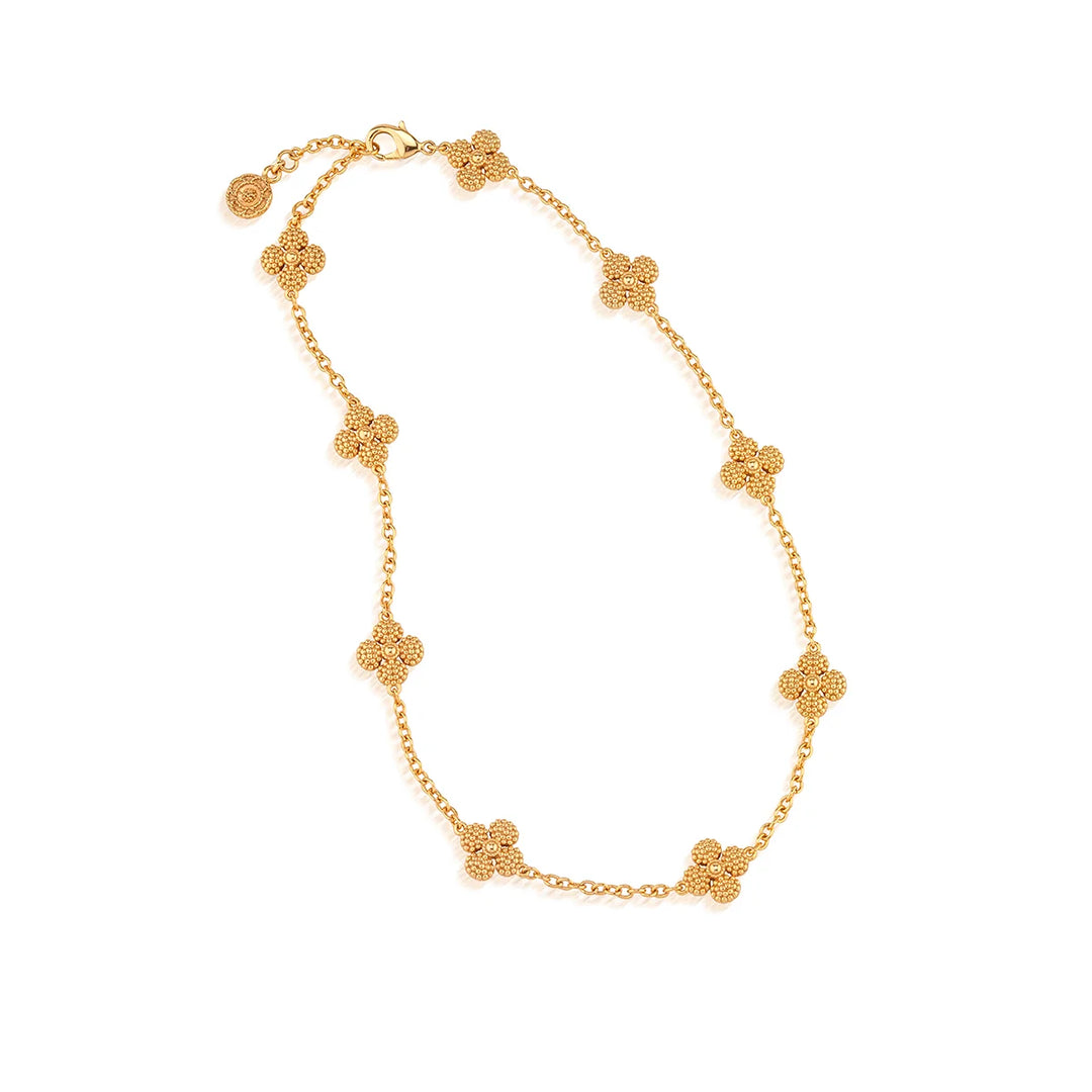 Berry Clover Double Sided Necklace