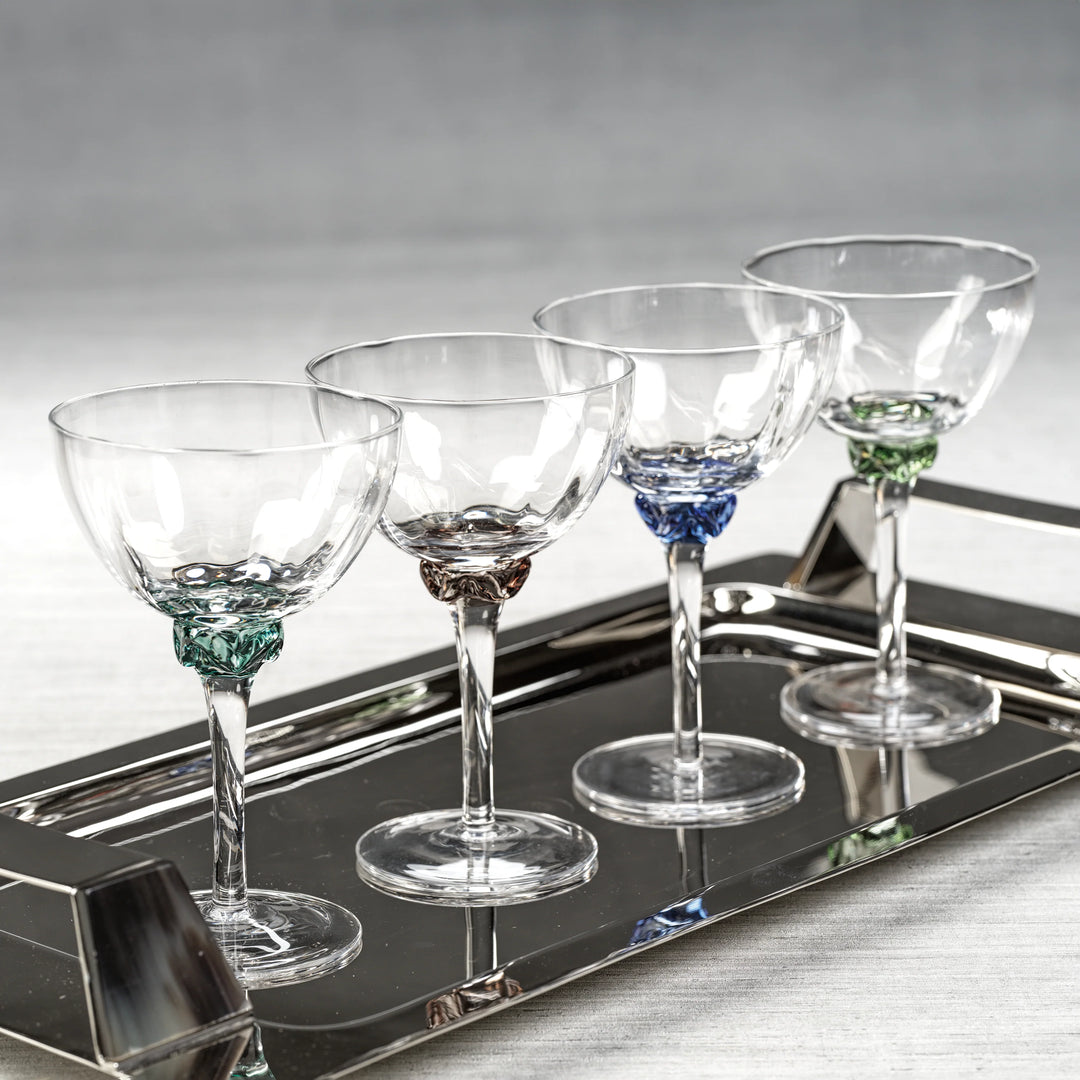 Optic Martini Glass, Set of 4