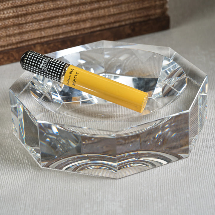 Glass Crystal Octagon Bowl