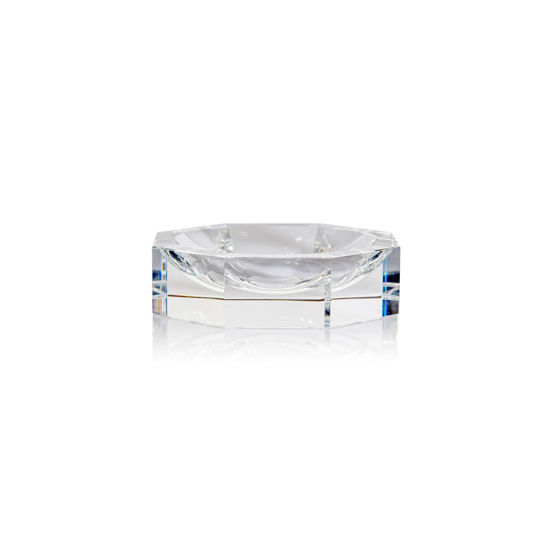 Glass Crystal Octagon Bowl