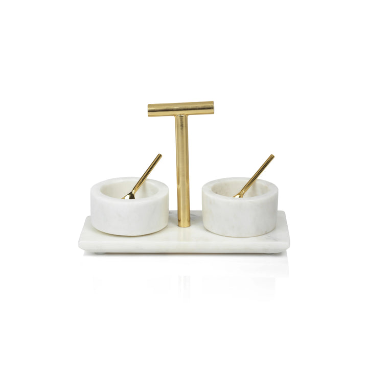 Marble Condiment Set