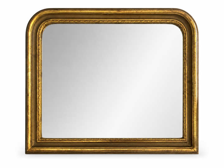 Louis Philippe–Style Gilt Mantle Mirror