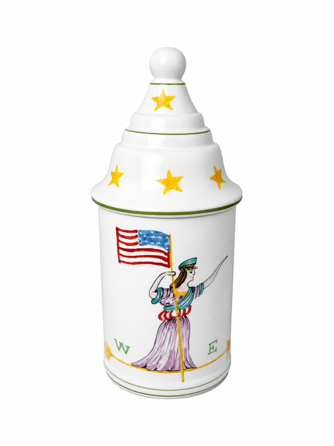 Patriotic Covered Canister