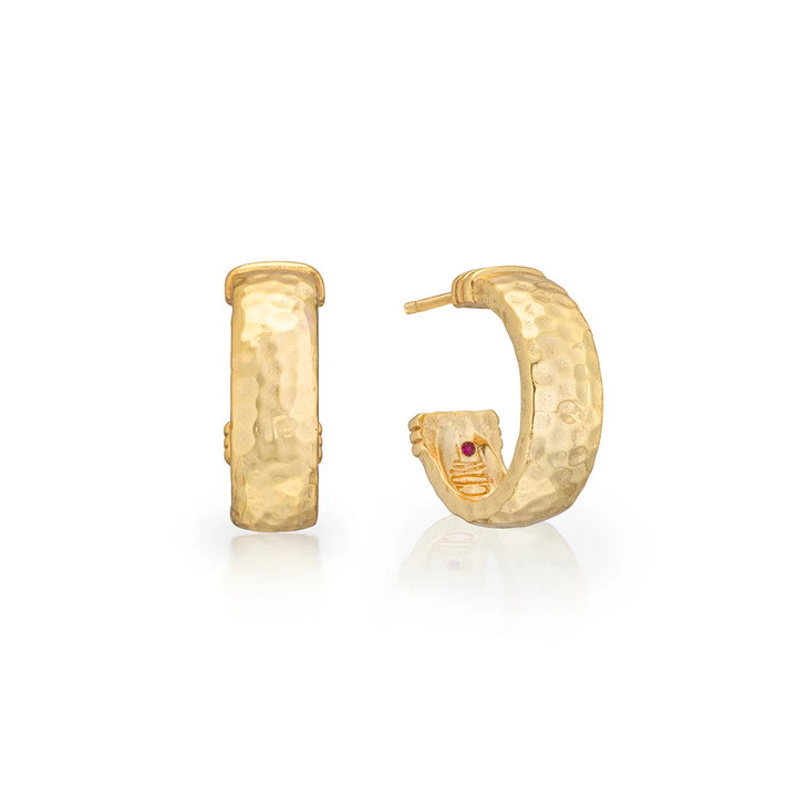 Cleopatra Classic Hoop Earrings - Gold