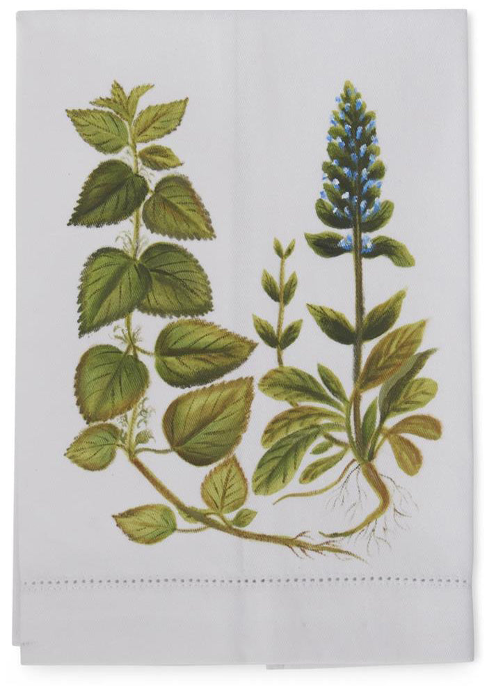 Hand-Painted Cotton Guest Towels