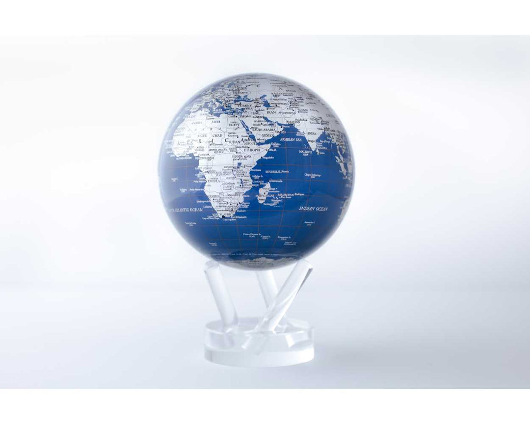 Blue and Silver Globe