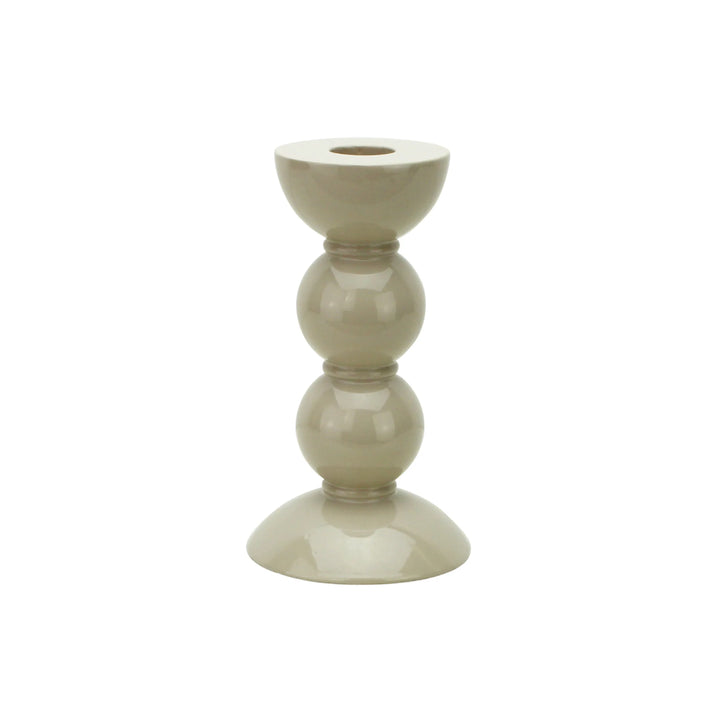 Lacquer Bobbin Candlestick