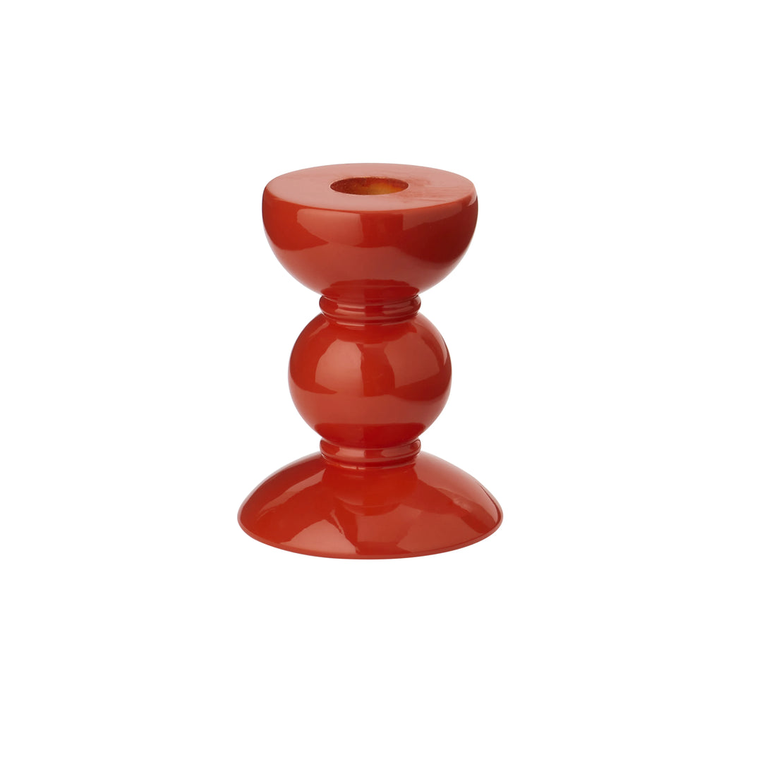 Lacquer Bobbin Candlestick