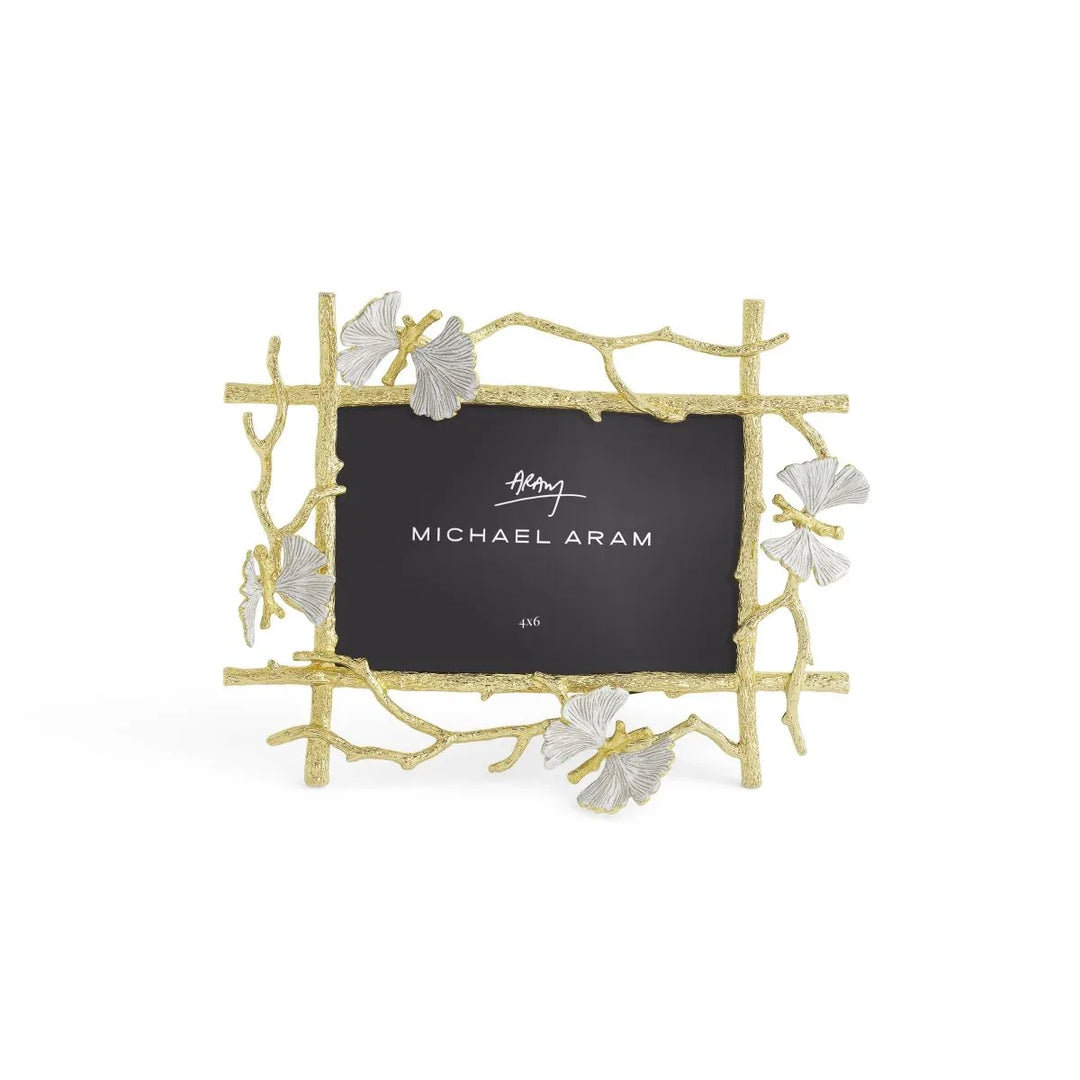 Butterfly Ginko Gold 4x6 Frame