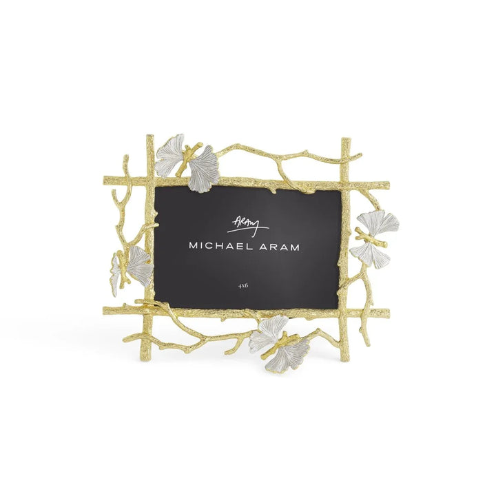 Butterfly Ginko Gold 4x6 Frame