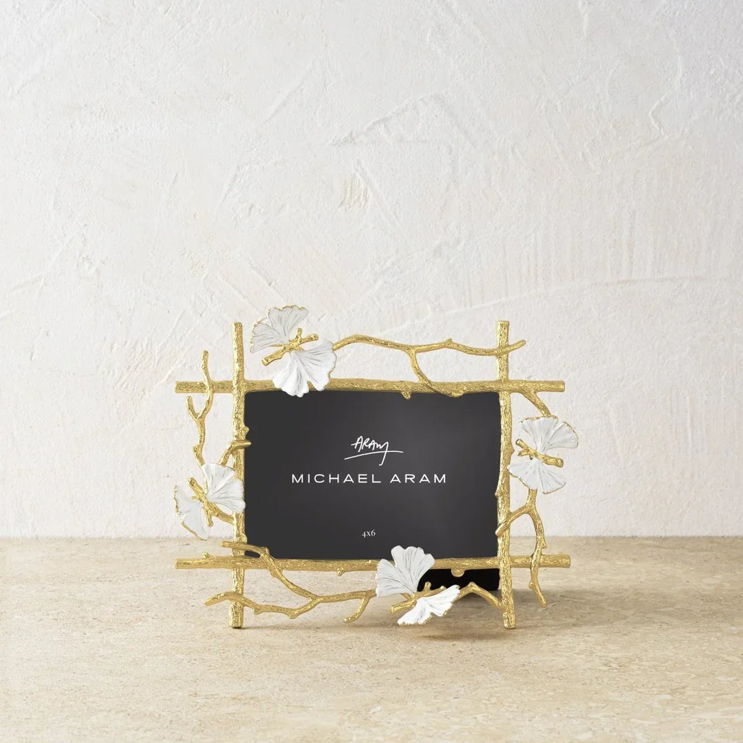 Butterfly Ginko Gold 4x6 Frame