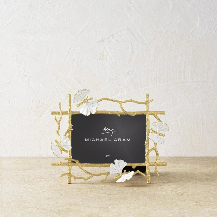 Butterfly Ginko Gold 4x6 Frame