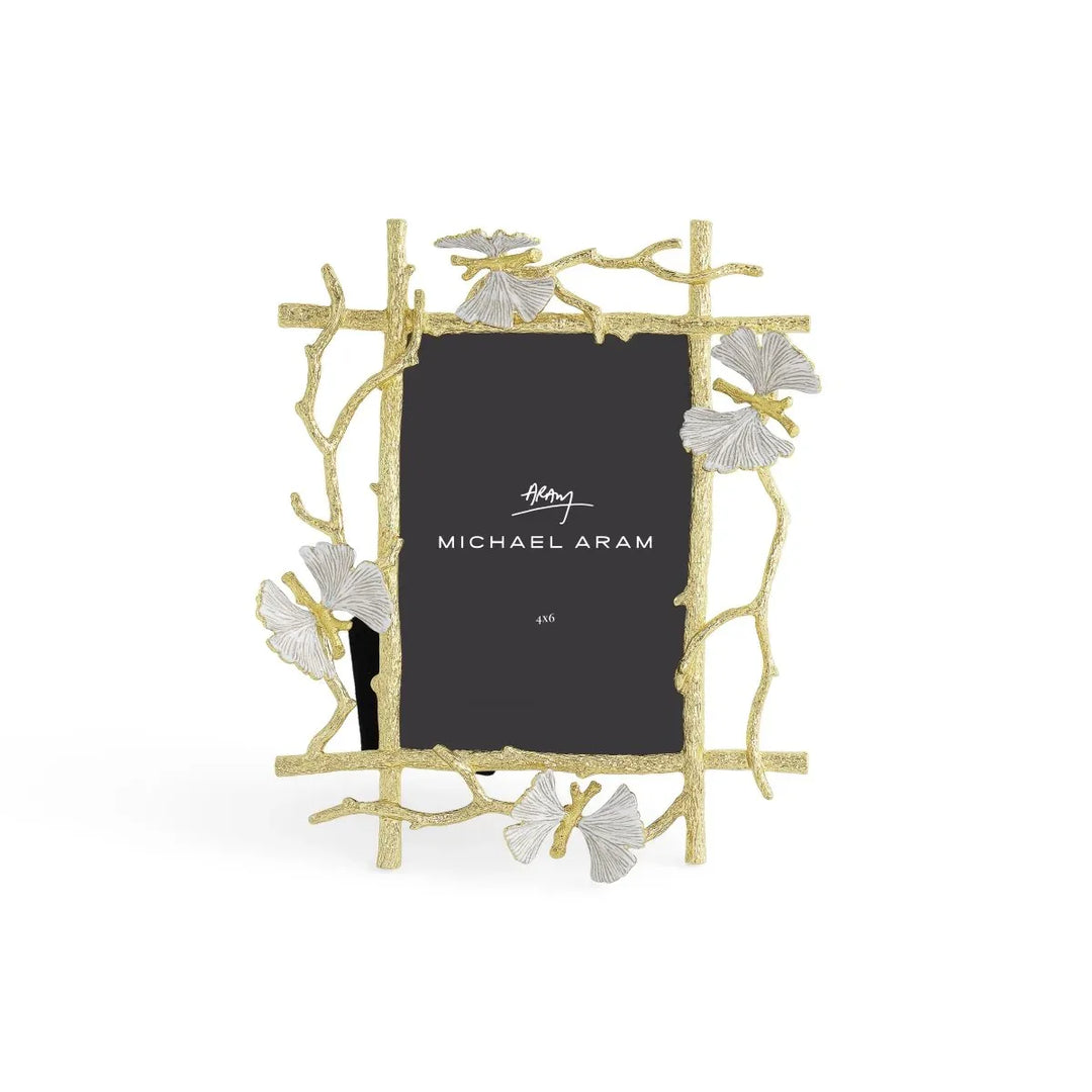 Butterfly Ginko Gold 4x6 Frame