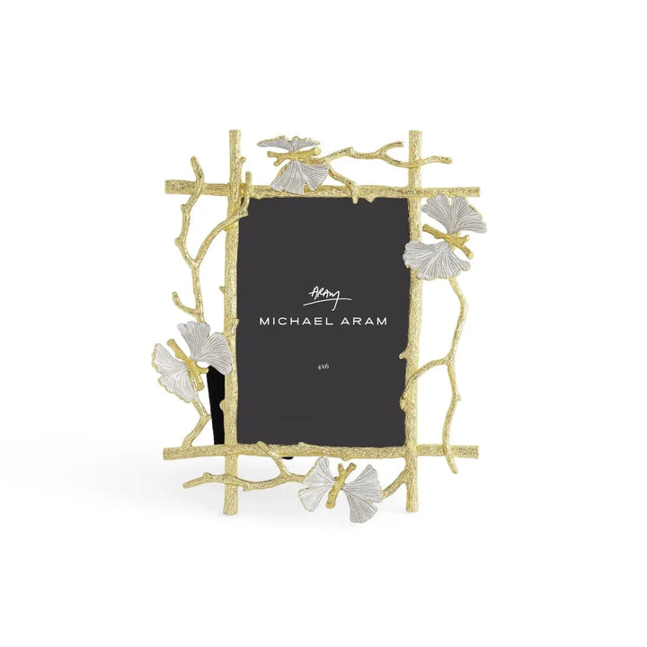 Butterfly Ginko Gold 4x6 Frame