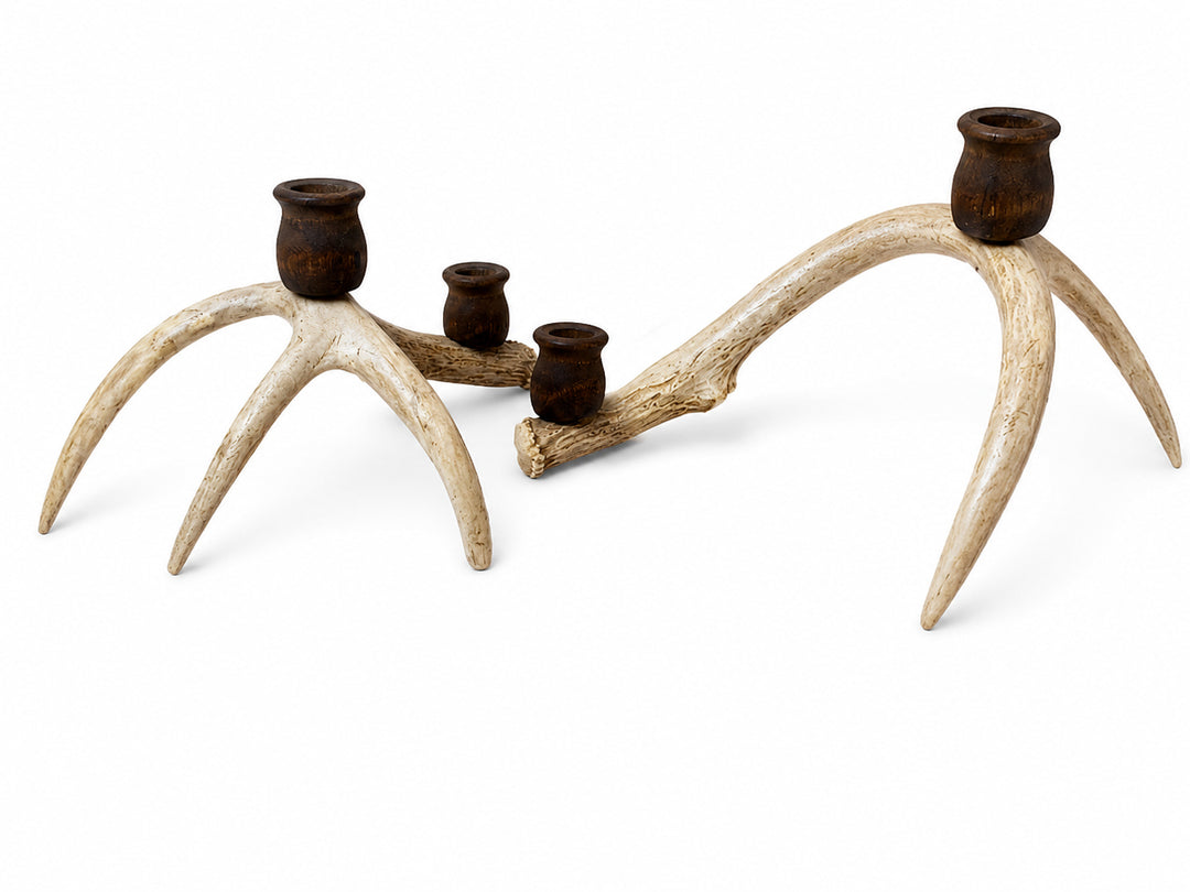Pair of Antler Candlesticks