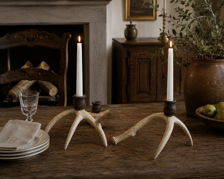 Pair of Antler Candlesticks