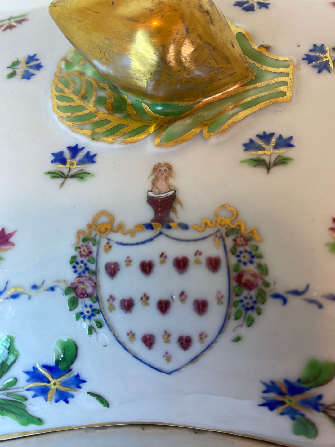 Faience Covered Dish