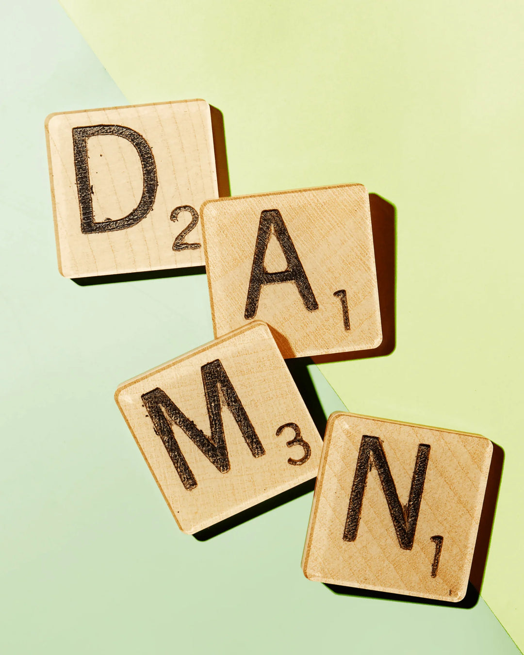 Damn Scrabble Tile Coaster Set