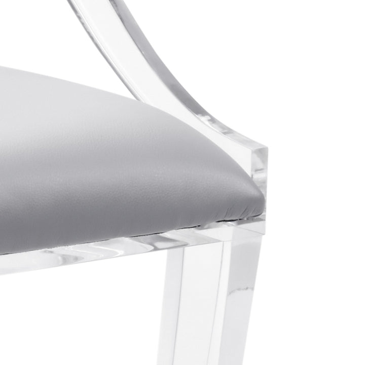 Acrylic Curved Back Chair