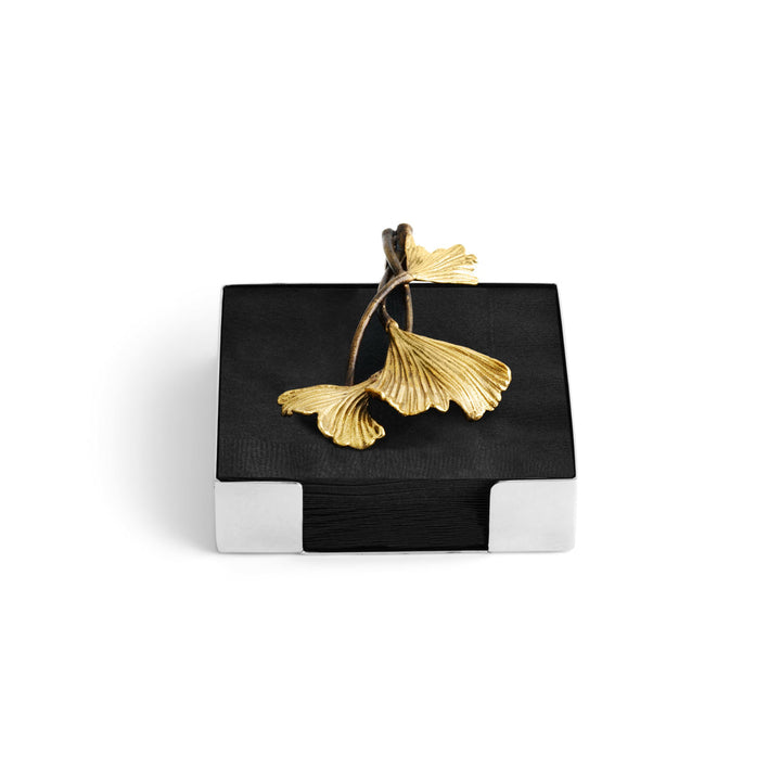 Golden Ginko Cocktail Napkin Holder