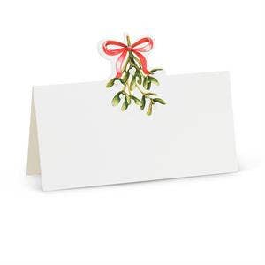 Mistletoe & Bow Folded Place Cards, Set/12