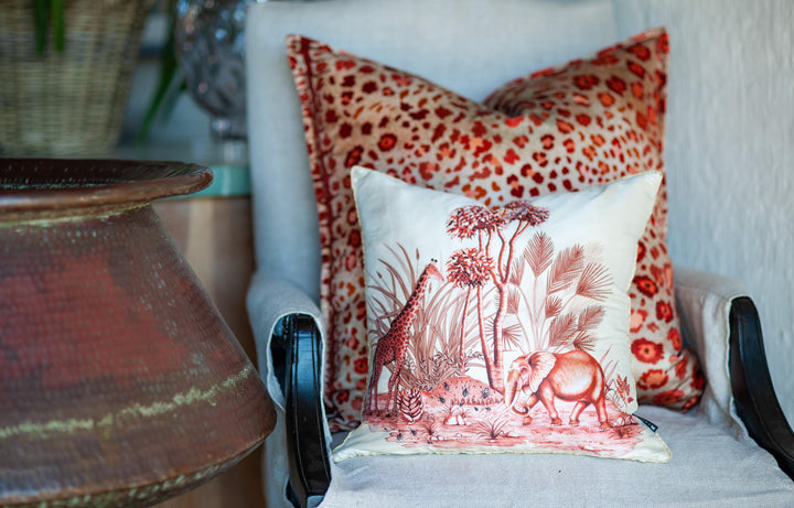 Safari Spot Velvet Pillow