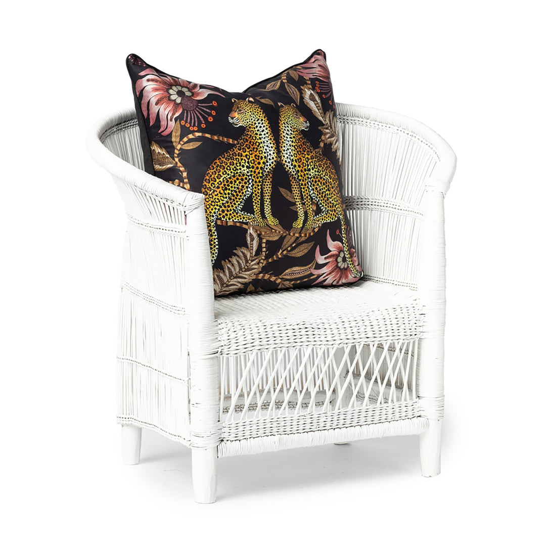 Ardmore Silk Pillow - Lovebird Leopard