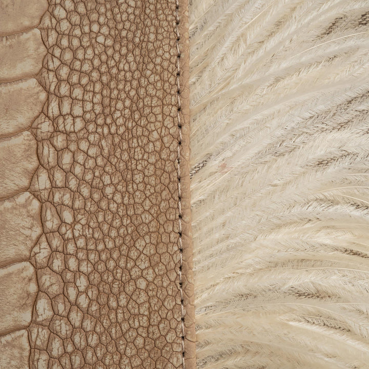 Pillow - Ostrich Trim Stonewashed