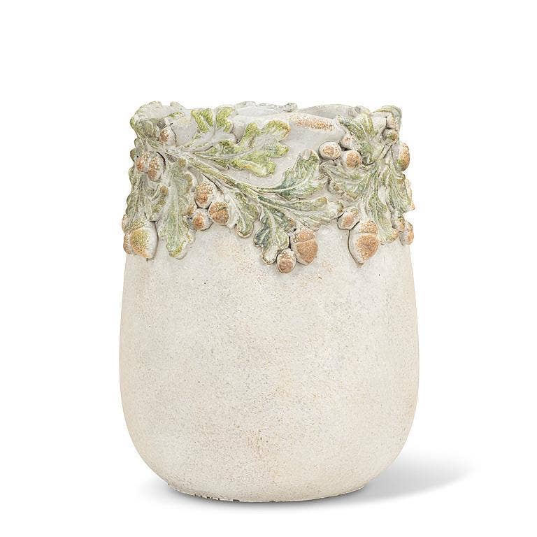 Oak Leaves & Acorns Vase / Wine Cooler