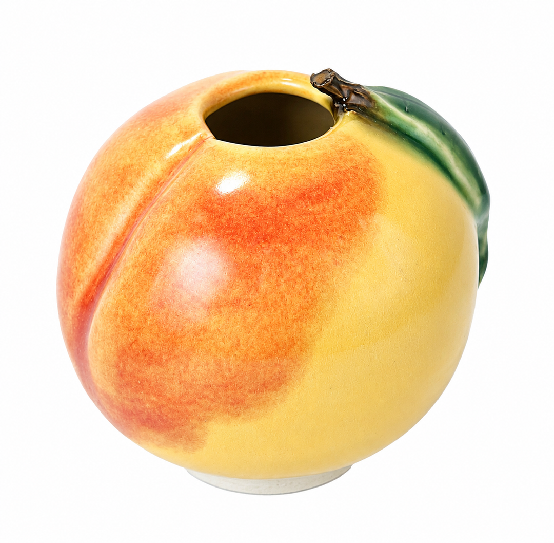 Gwen Ottinger Handcrafted Peach Vessel