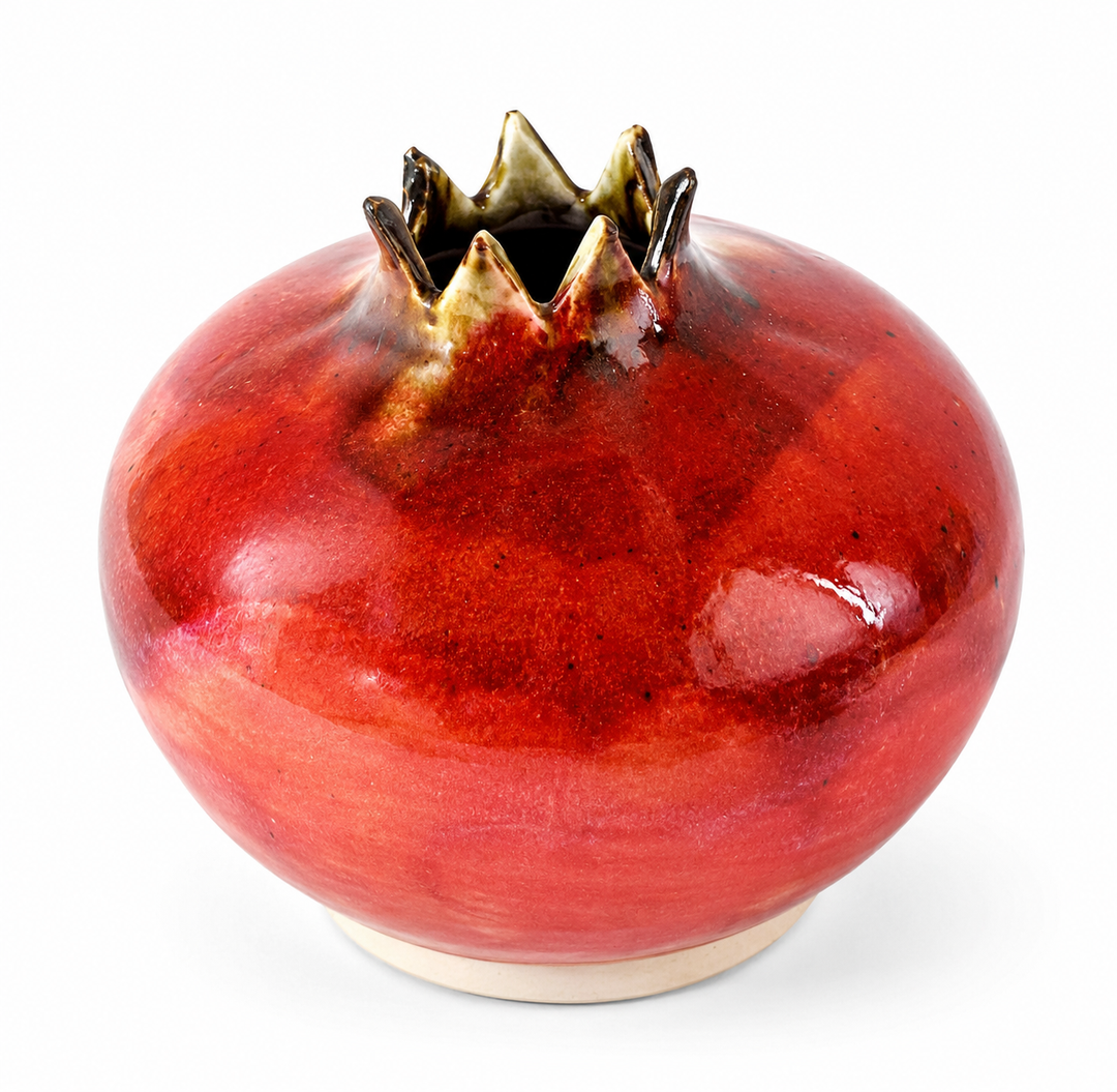 Gwen Ottinger Handcrafted Pomegranate Vase
