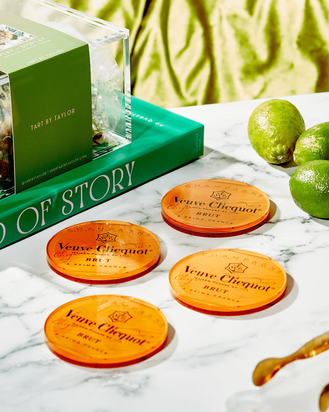 Pop the Bubbly Coasters Set/4