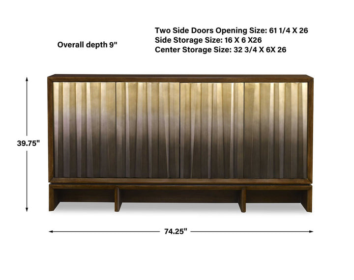 Ombre Luster Console