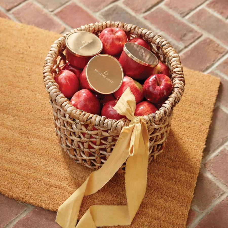 Simmer Cider Poured Candle Tin with Gold Lid