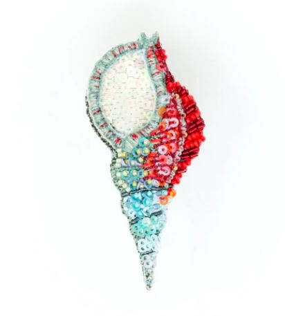 Trumpet Conch Brooch