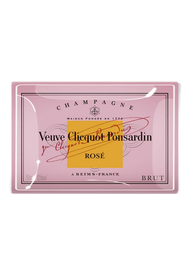 Veuve Clicquot Decoupage Glass Tray