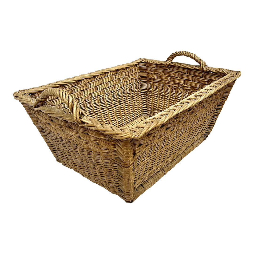 Vintage Wicker Wash Basket