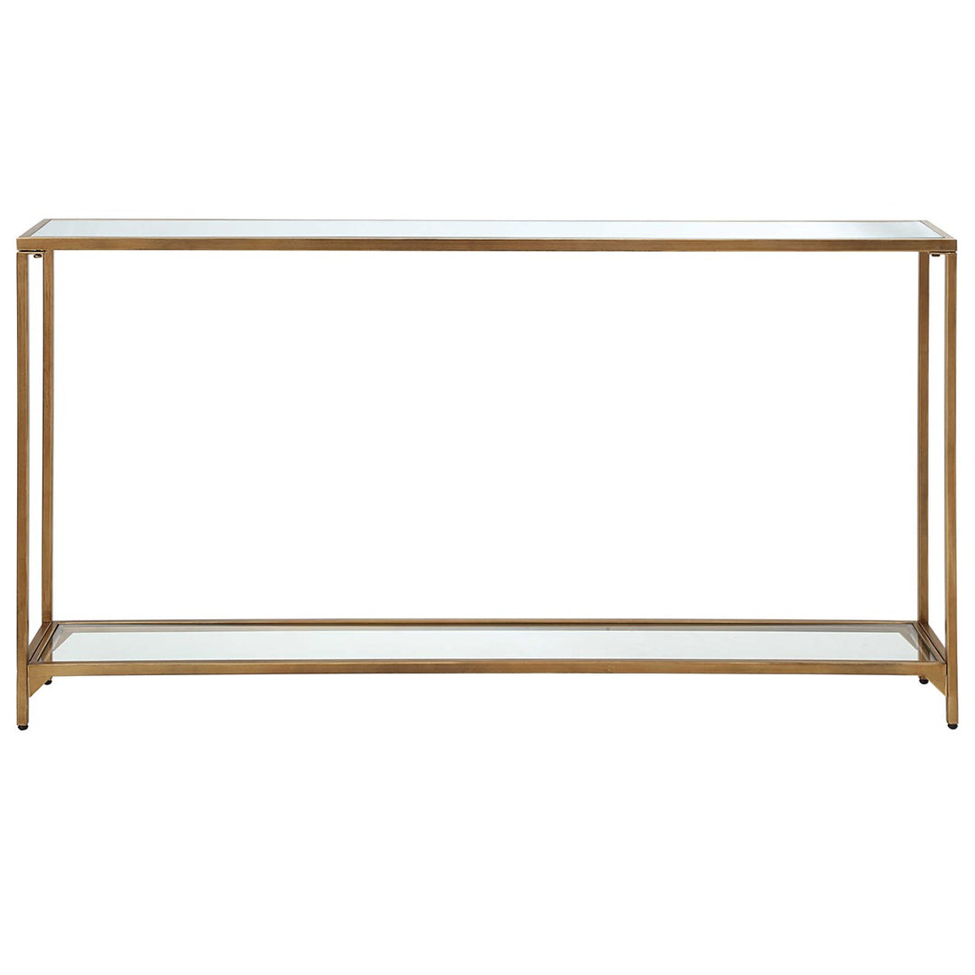 Narrow Gold Console Table